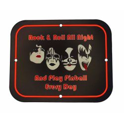Metal Game Room Sign - KISS & Play Pinball